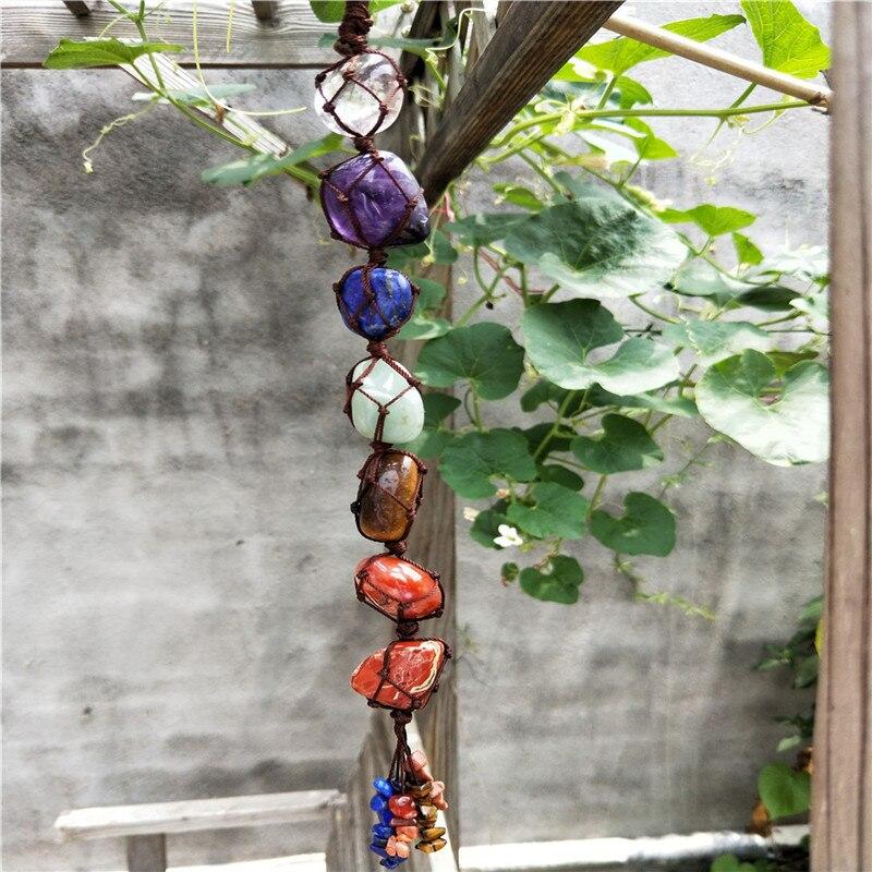 7 Chakra-Naturstein-Deko-Anhänger MySpirituals