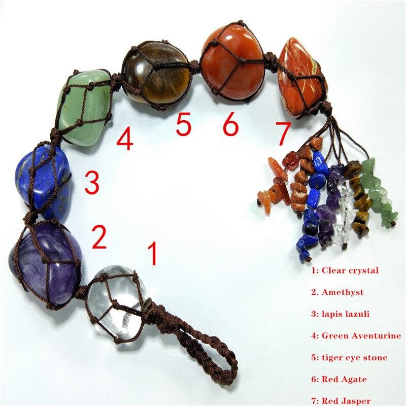 7 Chakra-Naturstein-Deko-Anhänger MySpirituals