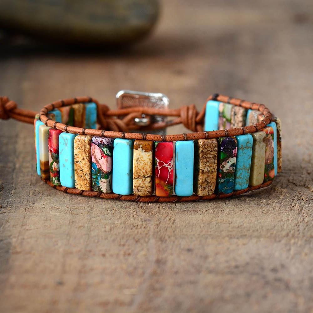 Bunte böhmische Chakra - Armband FERVENT Official Store