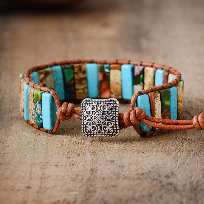 Bunte böhmische Chakra - Armband FERVENT Official Store