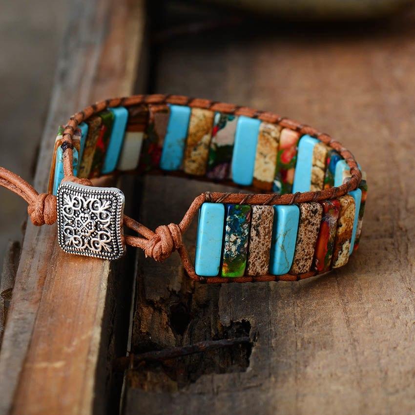 Bunte böhmische Chakra - Armband FERVENT Official Store