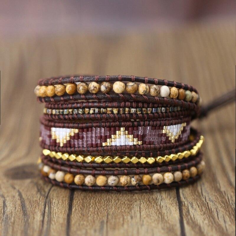 Handgewebtes Böhmisches Wickelarmband FERVENT Official Store