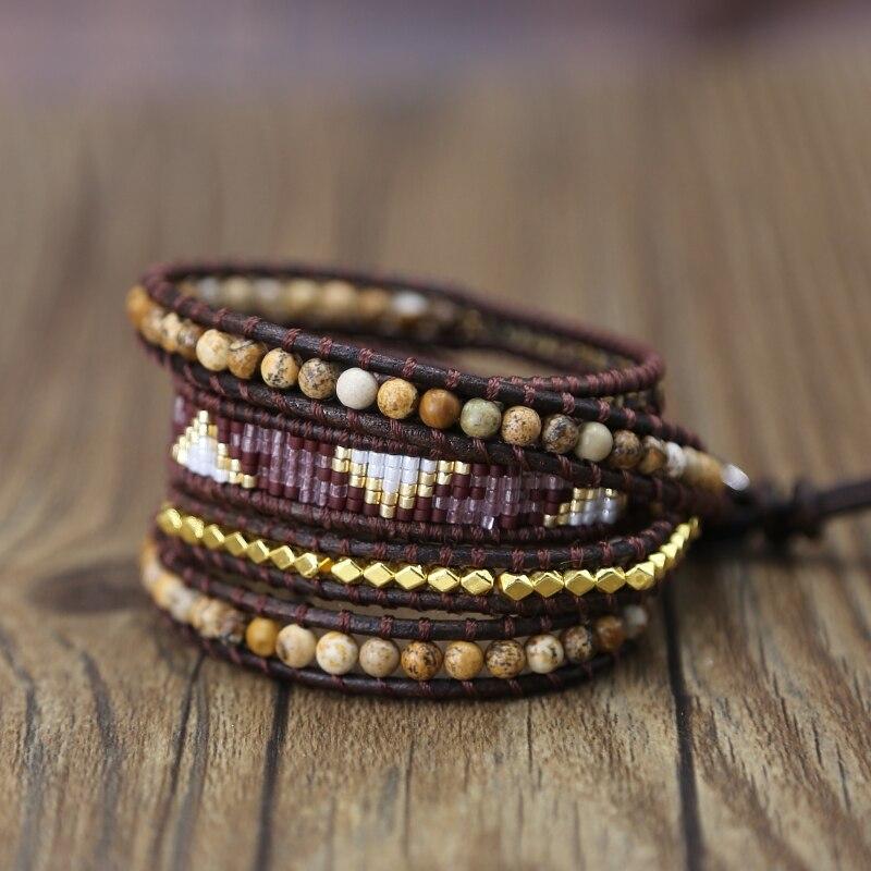 Handgewebtes Böhmisches Wickelarmband FERVENT Official Store