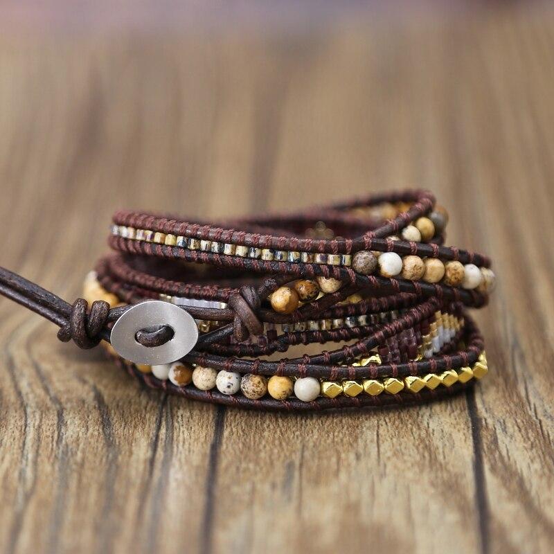 Handgewebtes Böhmisches Wickelarmband FERVENT Official Store