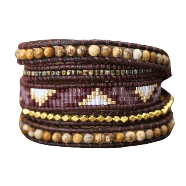 Handgewebtes Böhmisches Wickelarmband FERVENT Official Store