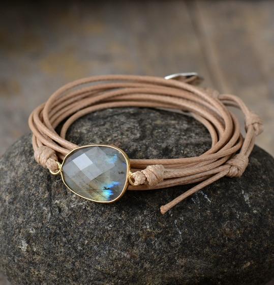 Labradorit Wikkelarmband Freundschaft FERVENT Official Store