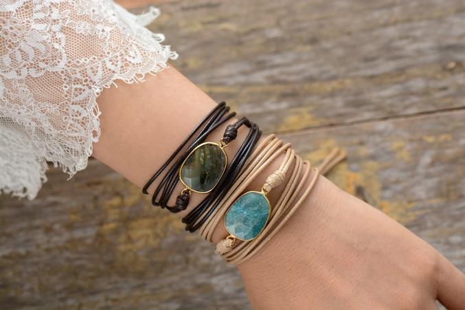 Labradorit Wikkelarmband Freundschaft FERVENT Official Store