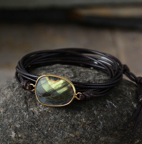 Labradorit Wikkelarmband Freundschaft FERVENT Official Store