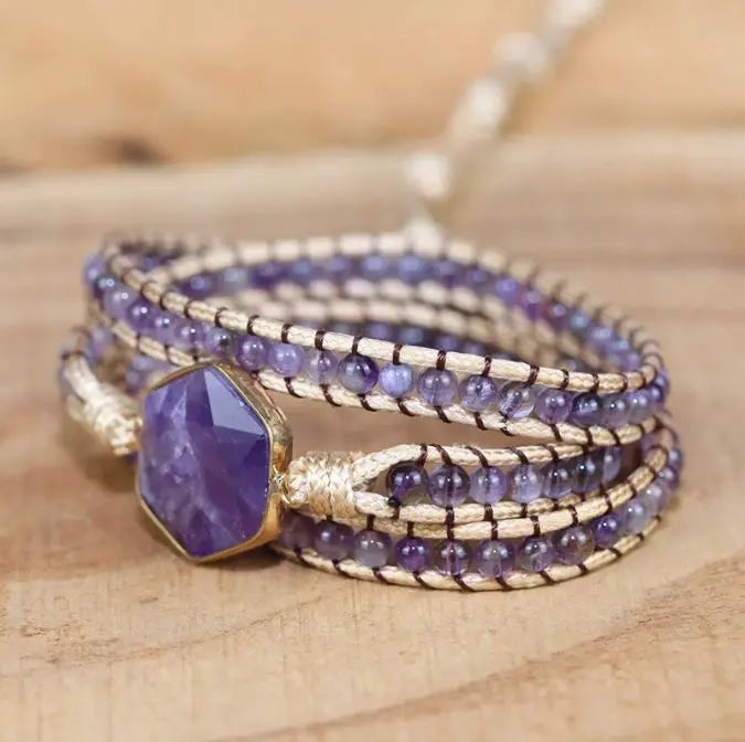 Lila Amethyst Wickelarmband - MySpirituals