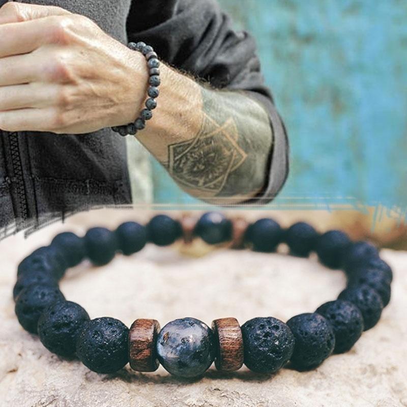 Tibetische Mondstein Perle Armband - Mann ME ME Store