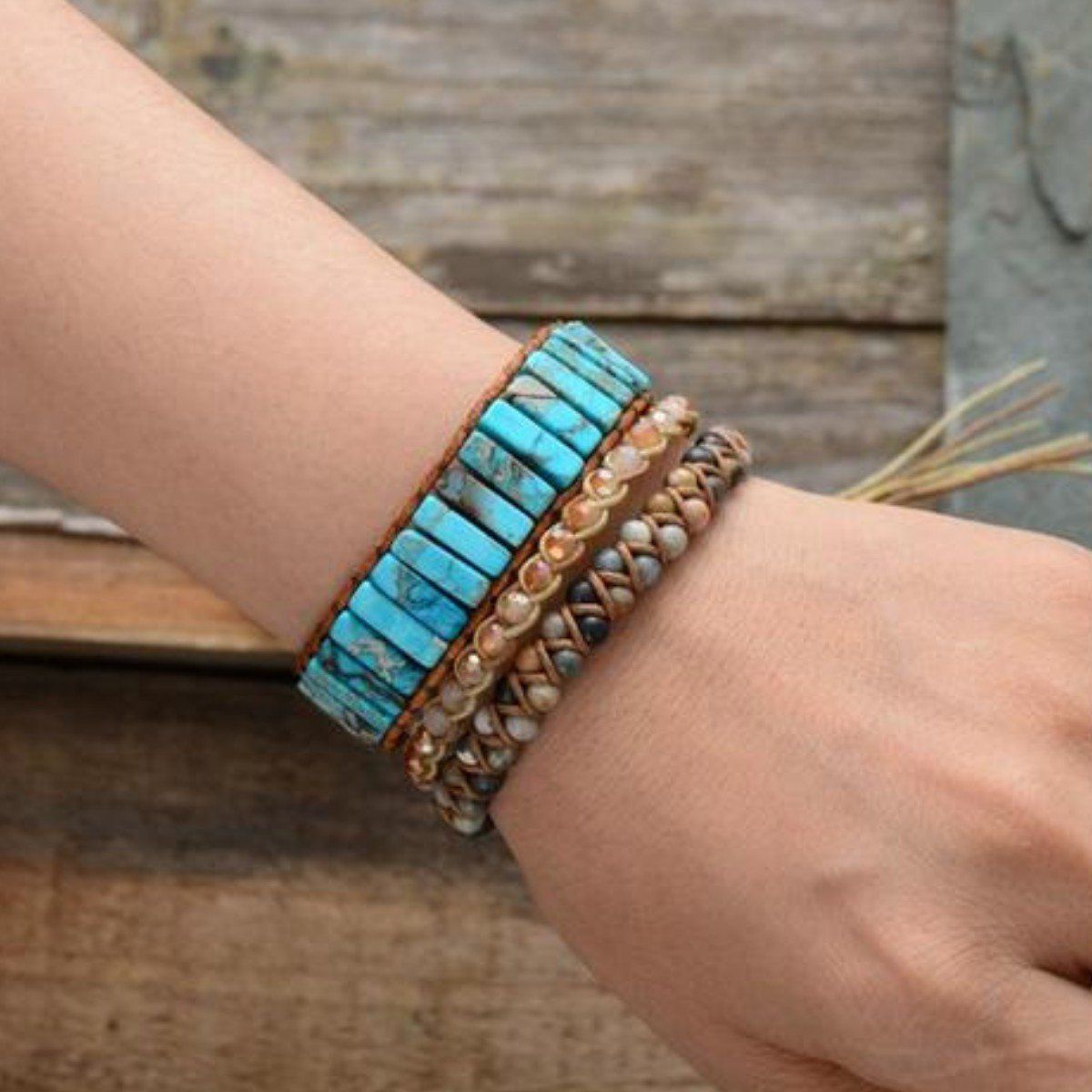 Türkis Chakra Armband - handgefertigt FERVENT Official Store