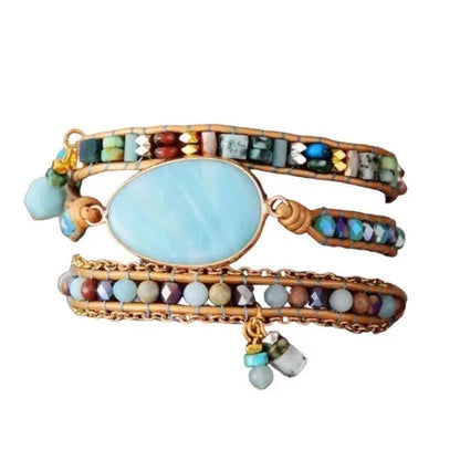 Böhmisches Ozean-Wickelarmband MySpirituals Deutschland