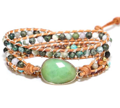 Grüner Jaspis Wickelarmband MySpirituals Deutschland