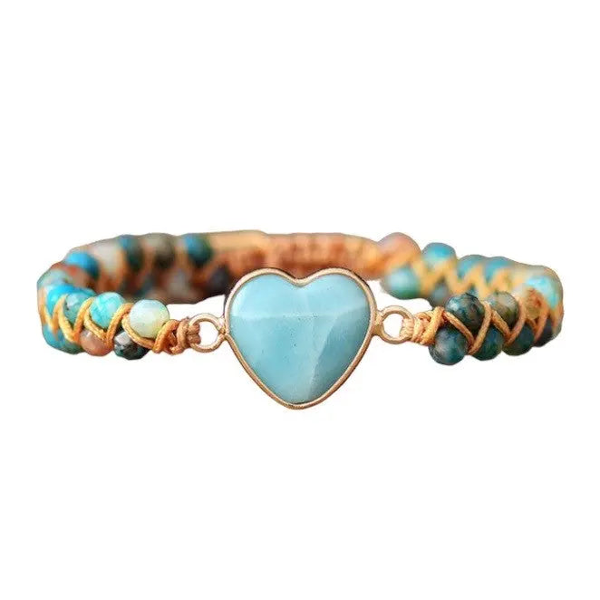 Imperial Jaspis Herz Armband sedmart Official Store