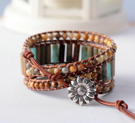 Böhmisches Lederarmband - handgefertigt FERVENT Official Store