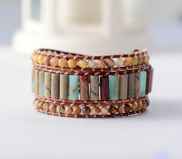 Böhmisches Lederarmband - handgefertigt FERVENT Official Store