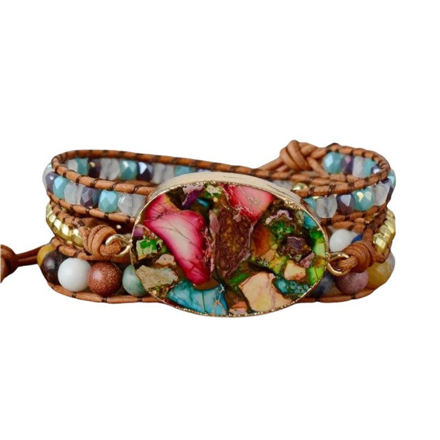 Bunte böhmische Wrap Armband FERVENT Official Store