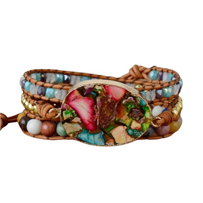 Bunte böhmische Wrap Armband FERVENT Official Store