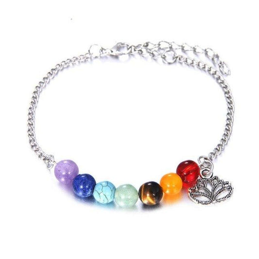 Farbenfrohes 7-Chakra-Lotus-Armband RJ2012 Store