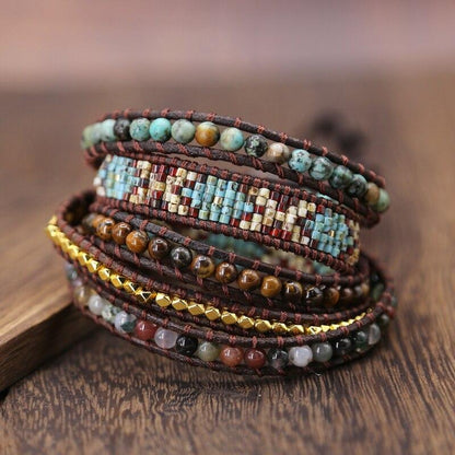 Gewebtes Böhmisches Wickelarmband FERVENT Official Store