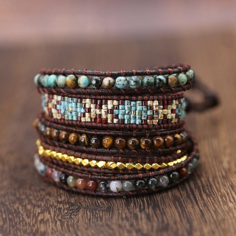 Gewebtes Böhmisches Wickelarmband FERVENT Official Store