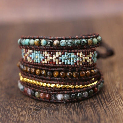Gewebtes Böhmisches Wickelarmband FERVENT Official Store