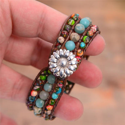 Handgemachte böhmische Jaspis - Armband FERVENT Official Store