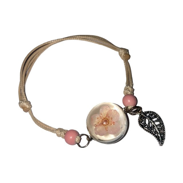 Kraftvolles rosa Blumenarmband MySpirituals Deutschland