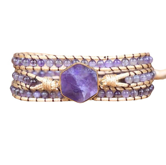 Lila Amethyst Wickelarmband - MySpirituals