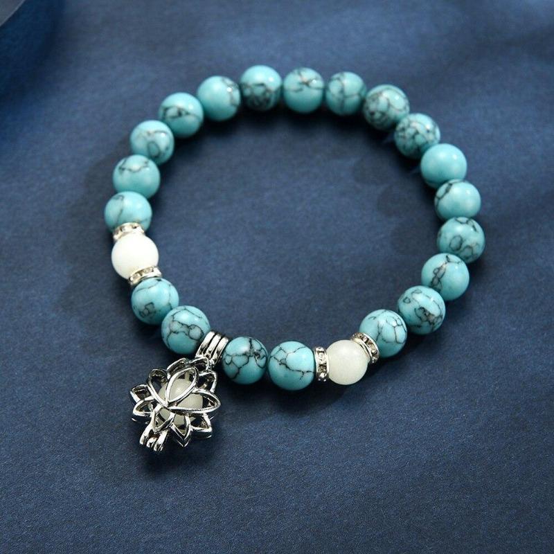 Natürlich leuchtendes Lotus-Armband joyme Official Store