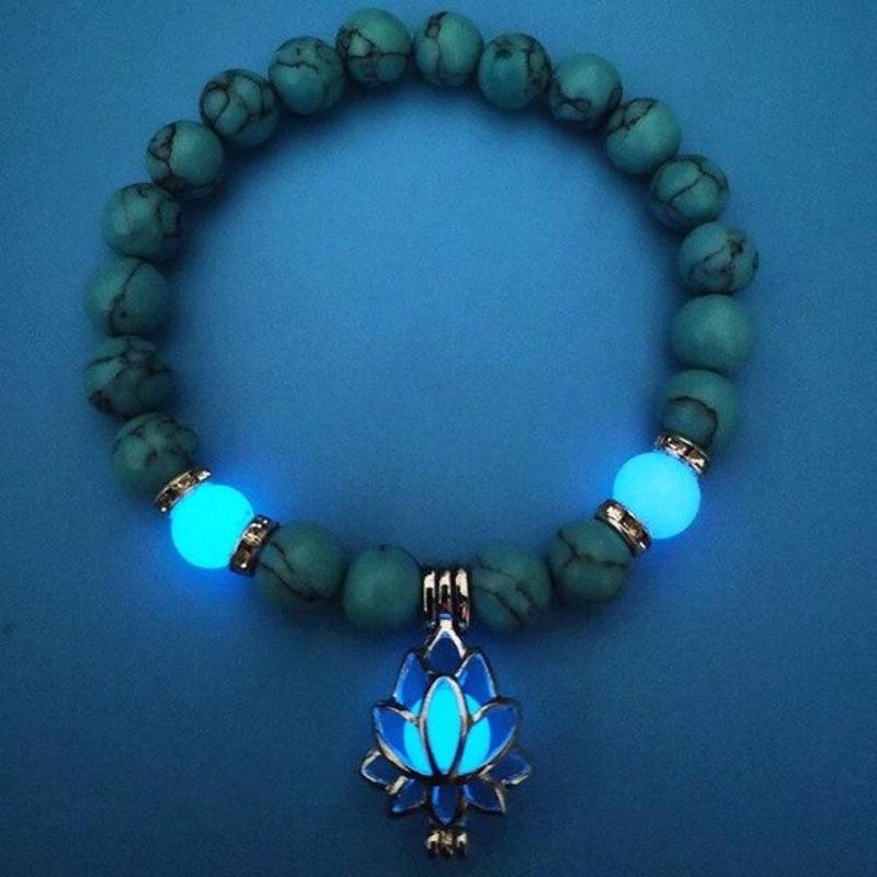 Natürlich leuchtendes Lotus-Armband joyme Official Store