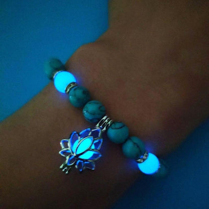 Natürlich leuchtendes Lotus-Armband joyme Official Store