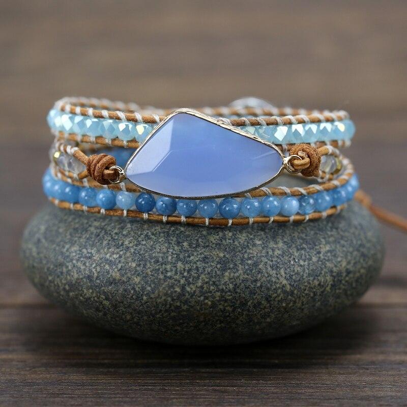 Naturstein Freundschaft Wickelarmband FERVENT Official Store