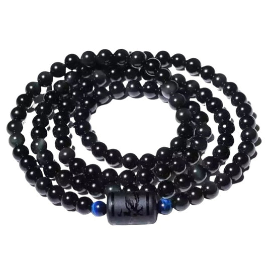 Obsidian Armband mit blauem Tigerauge YGLINE Official Store
