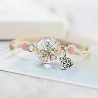 Rosa/blaues Löwenzahn-Armband - MySpirituals