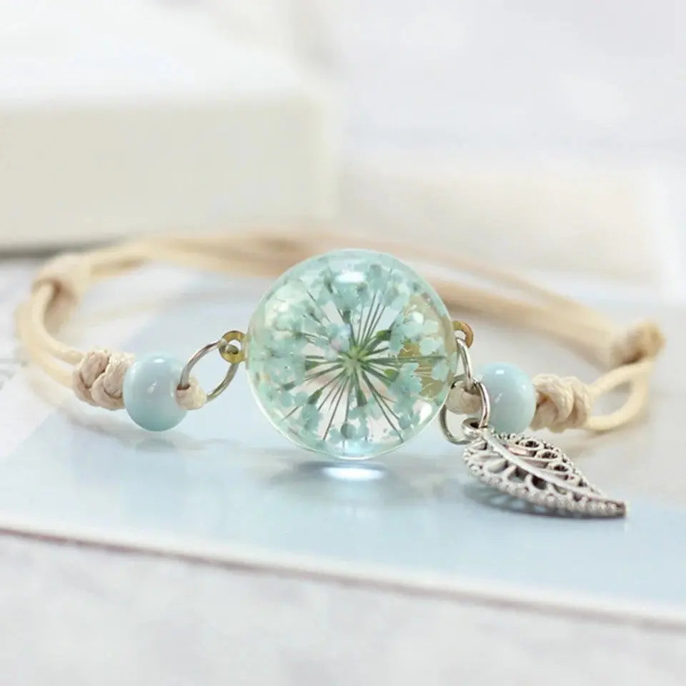 Rosa/blaues Löwenzahn-Armband - MySpirituals