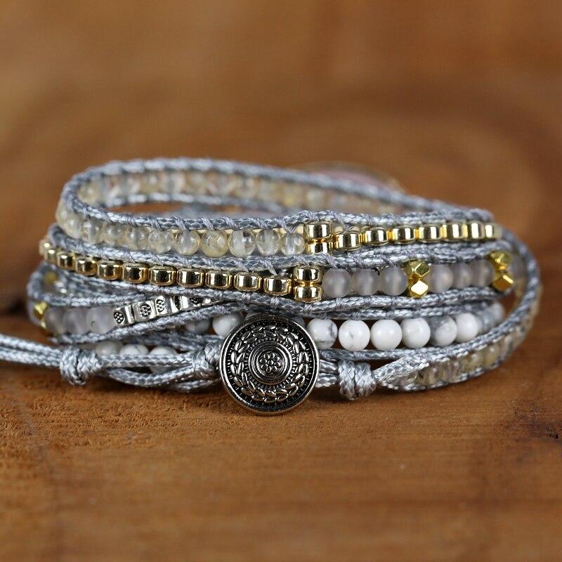 Rosenquarz-Wickelarmband FERVENT Official Store