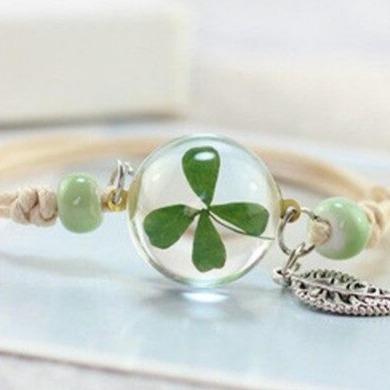 Vierblättriges Kleeblatt - Glück Armband V-Blinging Jewellery Store