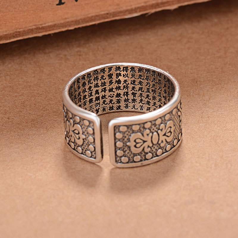 Vintage-Mantra-Ring aus Silber TTonline Store