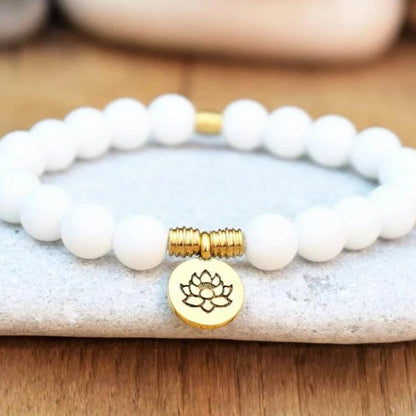 Weißes Lotus-Armband Ruberthen Official Store