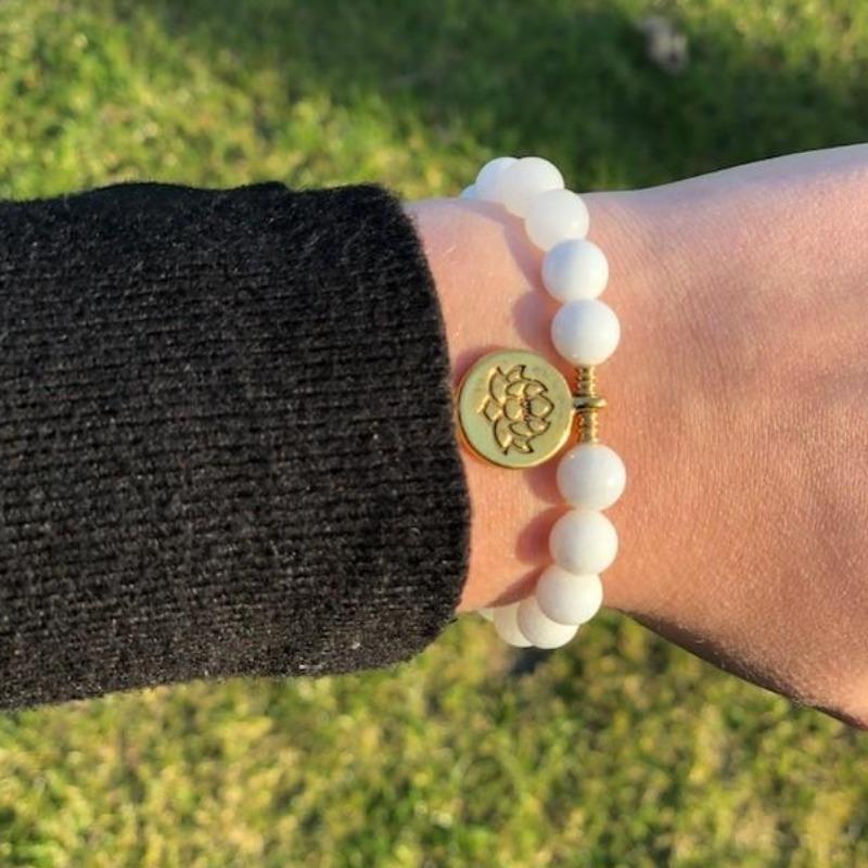Weißes Lotus-Armband Ruberthen Official Store