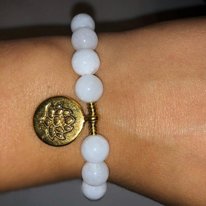 Weißes Lotus-Armband Ruberthen Official Store