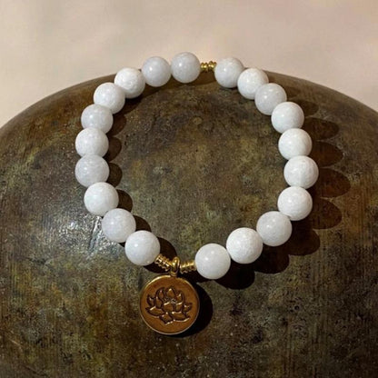 Weißes Lotus-Armband Ruberthen Official Store